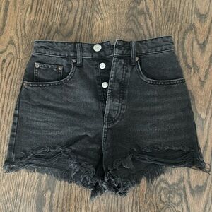 Zara High Rise Jean Shorts